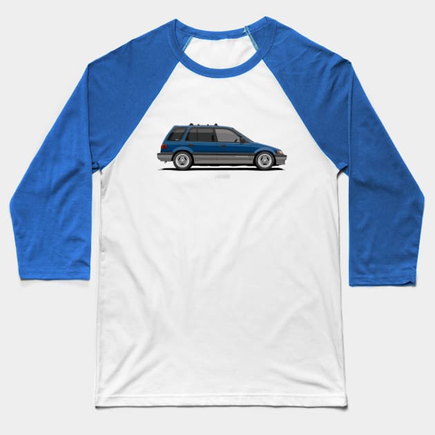 Shuttle Wagon Mk4 Blue-Grey Modified Baseball T-Shirt by ARVwerks